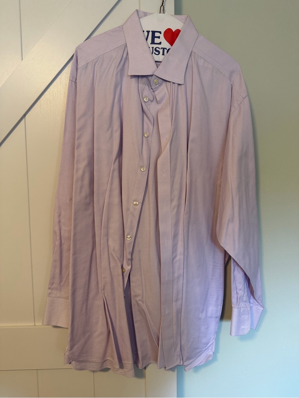 Charles Tyrwhitt Lavender-Pink Microcheck Dress Shirt